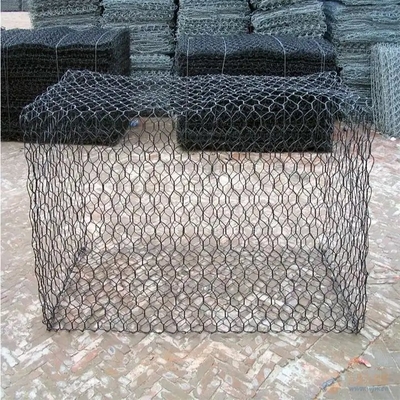 PVC-gecoat gegalvaniseerd 2m Gabion Basket geweven