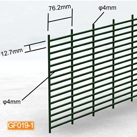 2.2m Hoogte Anti beklim Veiligheid Schermend 358 Pvc Met een laag bedekte Groene Kleur met h-Type Post 1
