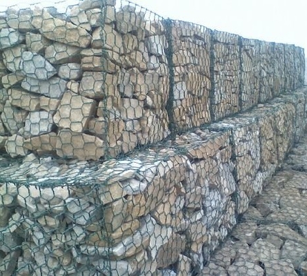 Zinkcoating Gabion Mesh hek 200mm gegalvaniseerd voor beveiligingssystemen