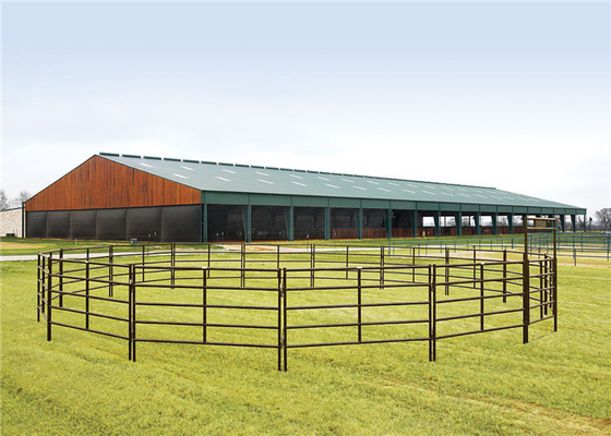 Gelaste zijde ijzeren staal 10 ft metalen boerderijpoort PVC gecoat