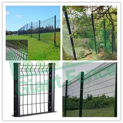 Buiten 3d gebogen Pvc gecoat gelast gaas omheining voor tuin en boerderij bescherming 3d hek