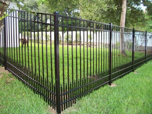 Metalen Zwarte Beveiliging 6x8 Staal Piket Zaan Speer Zaan Panelen Buiten Tuin Gegalvaniseerd Gemaakt IJzer Staal Zaan Panelen