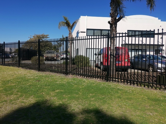 Huis Tuin Decoratieve Piket Metalen hek Zwart Palisade Gemaakte ijzeren panelen 0,5m