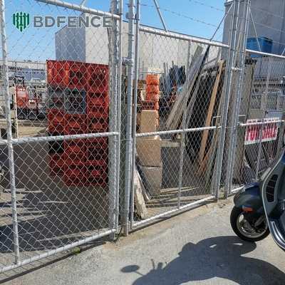 6ft Hoogte Diamant Mesh Chain Link hek Ideaal voor groene tuin boerderij Vierkant Post Type