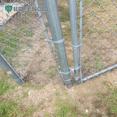 6ft Hoogte Diamant Mesh Chain Link hek Ideaal voor groene tuin boerderij Vierkant Post Type