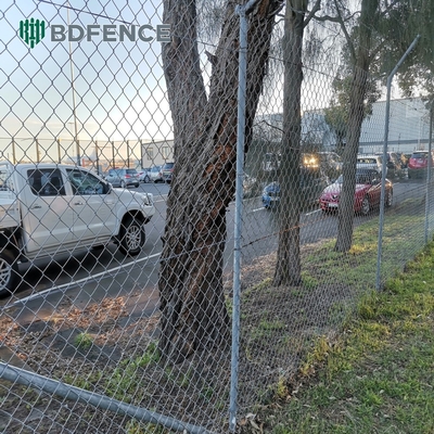 6ft Hoogte Diamant Mesh Chain Link hek Ideaal voor groene tuin boerderij Vierkant Post Type