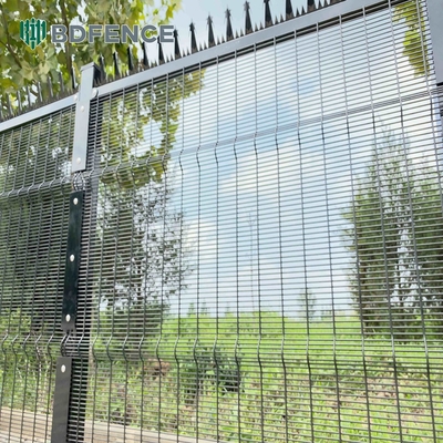 Aanpasbare High Security Fence Panels Architectonische kleine gaten draad gaas hek Anti Climb 358 Gelast gaas hek of beveiliging