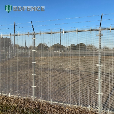 Aanpasbare High Security Fence Panels Architectonische kleine gaten draad gaas hek Anti Climb 358 Gelast gaas hek of beveiliging