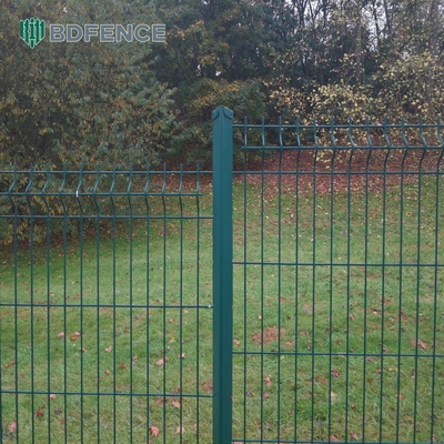 Home Buitenbeveiliging Gekrompen Gelast Draad hek 3D Gekrompen Gelast PVC Tuin hek