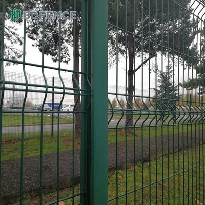 Home Buitenbeveiliging Gekrompen Gelast Draad hek 3D Gekrompen Gelast PVC Tuin hek