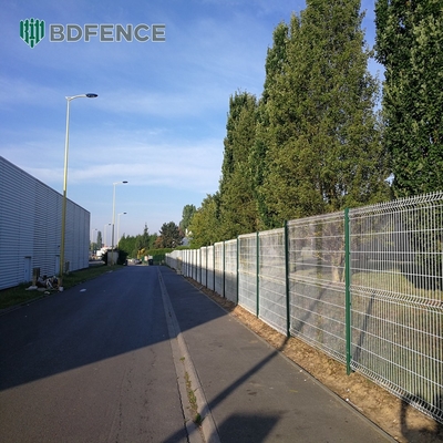 4 X 4 Buiten Tuin Metalen 3D Zaan Gelast Draad Maas 3D Zaan Met Laagkoolstofstaaldraad