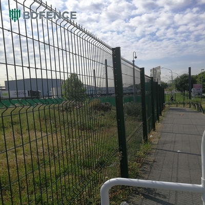 Bulk Metal 3d gelast gaas hek paneel Makkelijk te monteren Pvc bedekt Zwart Groen Staal IJzer gegalvaniseerd Tuin hek