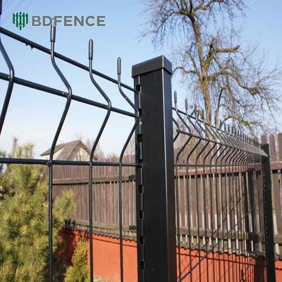 Beveiliging Gekrompen metaal PVC poeder gecoat 3d gelast gaas hek panelen