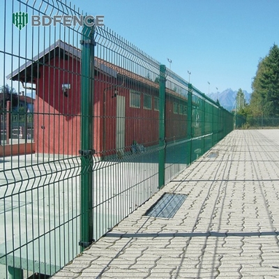 Beveiliging Gekrompen metaal PVC poeder gecoat 3d gelast gaas hek panelen