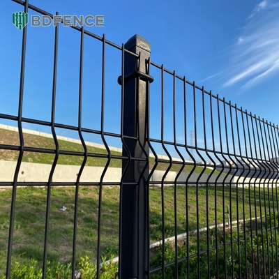 Beveiliging Gekrompen metaal PVC poeder gecoat 3d gelast gaas hek panelen