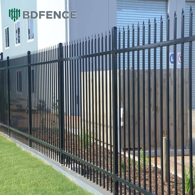ISO 9001-2008 Speer Top Metal Fence Picket Low Tubular Steel Fence