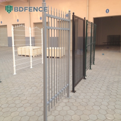 ISO 9001-2008 Speer Top Metal Fence Picket Low Tubular Steel Fence