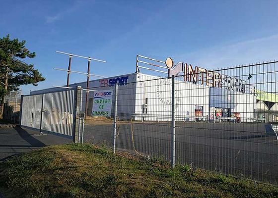 Duurzaam PVC-gecoat 3d gebogen gelast gaas hek paneel barricade hek