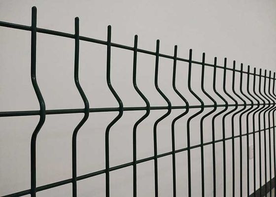 Op maat gemaakte hoge kwaliteit thuis buiten 3D metaal gebogen gelast draadnet Tuin hek Voor hek Panel PVC groen hek