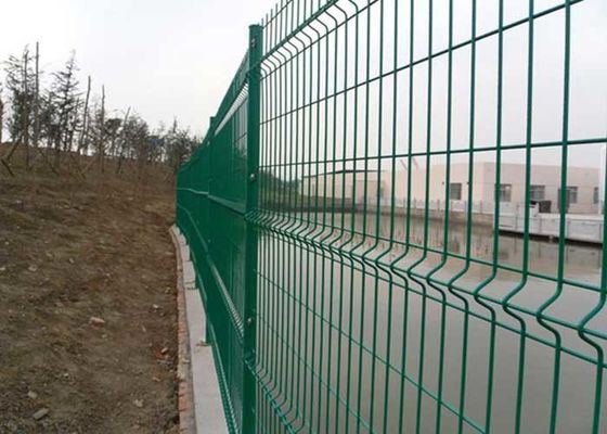 Laag Koolstofstaaldraad H3000mm V Mesh Fencing Panels