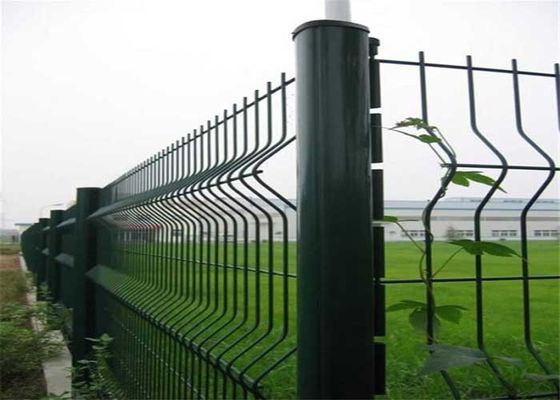 Duurzaam PVC-gecoat 3d gebogen gelast gaas hek paneel barricade hek