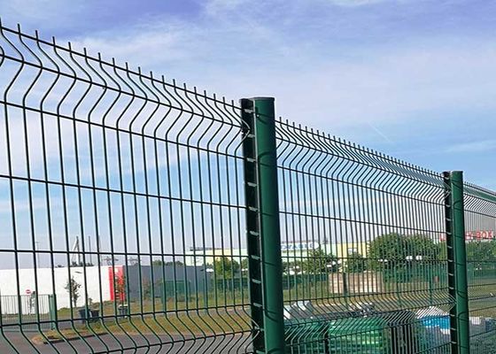 Duurzaam PVC-gecoat 3d gebogen gelast gaas hek paneel barricade hek