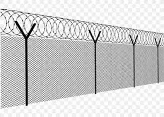 8 ft gegalvaniseerd PVC gecoat cyclone draadnet keten link hek rol voor de Filippijnen