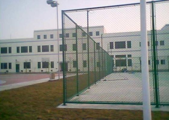 4.5mm na bekleed pvc gegalvaniseerd diamant keten schakel hek voor fabriek spel