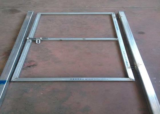 Huis Tuin 3D Model IJzeren Poort Gegalvaniseerde Tuin Decoratie 32x32mm Rail