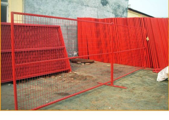 Amerikaanse markt standaard 6 x 12 ft gegalvaniseerde tijdelijke keten schakel hek panelen voor bouwplaats