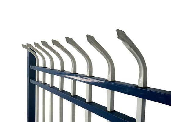 Modern Zwart Tuin Zink Post Vierkante Tube Panels Gemaakt IJzer Staal hek Met 7ft Breedte