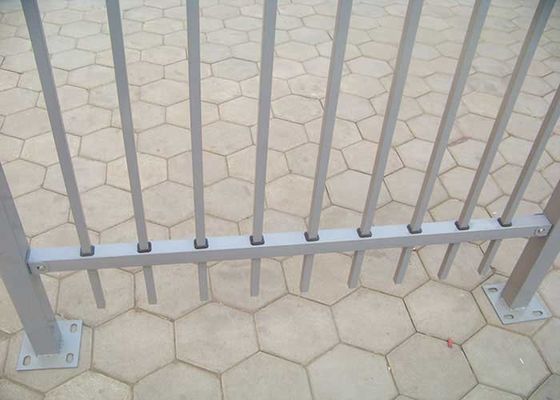 6ft hoog gesmeed staal buisvormig hek Duurzaam geprefabriceerd ISO9001 gecertificeerd