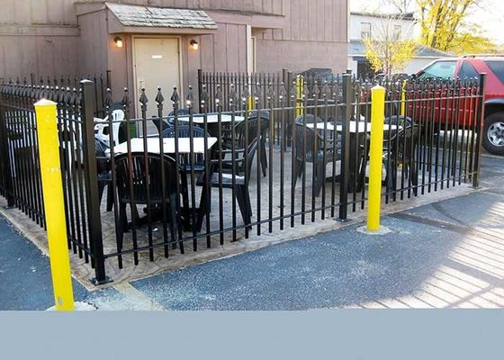tuin gebouwen vierkant buis zwart 25*25*1.2mm speer top hek aluminium hek