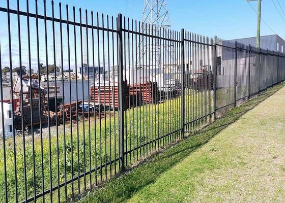 Modern Zwart Tuin Zink Post Vierkante Tube Panels Gemaakt IJzer Staal hek Met 7ft Breedte