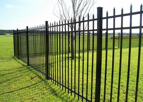 tuin gebouwen vierkant buis zwart 25*25*1.2mm speer top hek aluminium hek