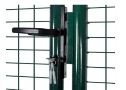 Rond Postpvc bedekte 1.8*1m de Omheining Gate van de Metaaltuin met een laag