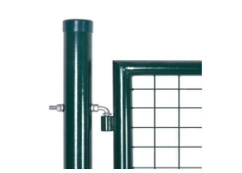 Rond Postpvc bedekte 1.8*1m de Omheining Gate van de Metaaltuin met een laag