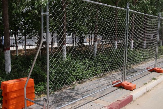 Amerikaanse markt standaard 6 x 12 ft gegalvaniseerde tijdelijke keten schakel hek panelen voor bouwplaats