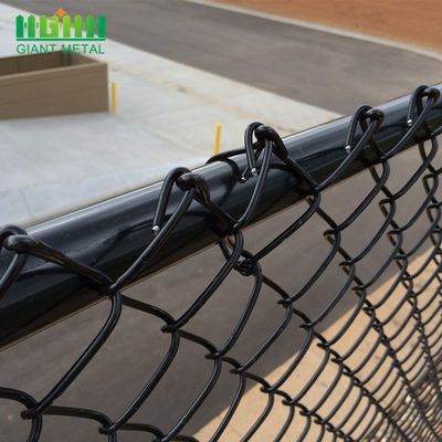 Q195 bedekte Pvc 50*50mm de Plastic Omheining For Sports Ground van de Kettingsverbinding met een laag