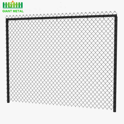 Q195 bedekte Pvc 50*50mm de Plastic Omheining For Sports Ground van de Kettingsverbinding met een laag