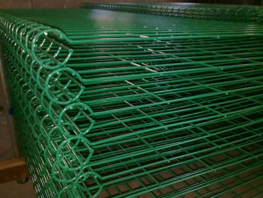 Pvc Met een laag bedekte Bescherming 5.0mm 2.8m Dubbele Cirkelomheining