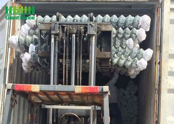 PVC-gecoate ketenverbindingshekpanelen in zwart voor traliespoorten