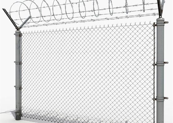 Sportengrond Gegalvaniseerde Q195 2.0mm de Draad Mesh Fencing van de Kettingsverbinding 1.8m Hoogte
