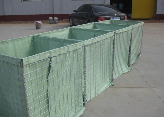 De gelaste 5.0mm Hesco Muur van de Barrièreontploffing voor Militair