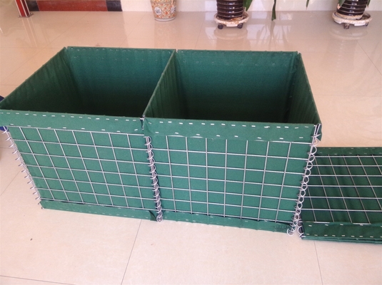 80x80mm Opvouwbare Hesco de Muurdraad Mesh Container Fencing Galvanized van de Barrièreontploffing