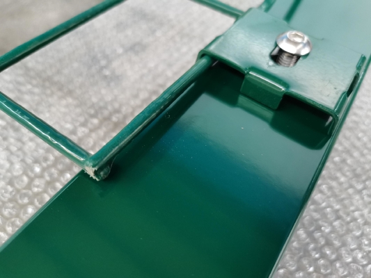 5mm 55*200mm boog de Vierkante Post Gelaste Draadomheining For Construction