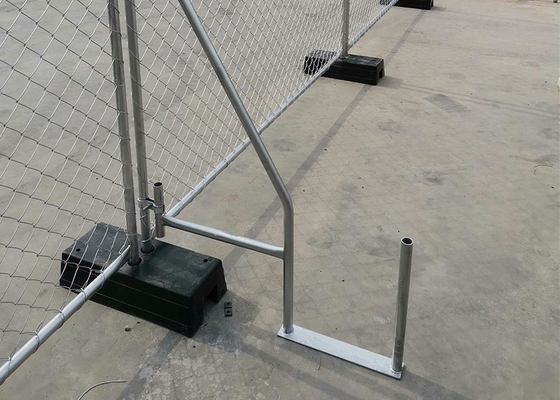 7 voet-Hoogte Tijdelijke Bouwwerf die Ondergedompeld Heet schermt Gegalvaniseerd met het Netwerk van de Kettingsverbinding