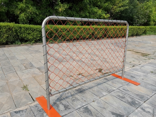 Pvc-Controle van de de Voetenmenigte van Mesh Temporary Event Fence Metal van de Kettingsverbinding de Vlakke