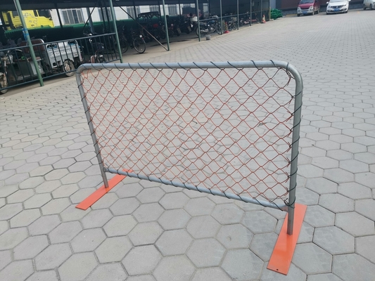 Pvc-Controle van de de Voetenmenigte van Mesh Temporary Event Fence Metal van de Kettingsverbinding de Vlakke