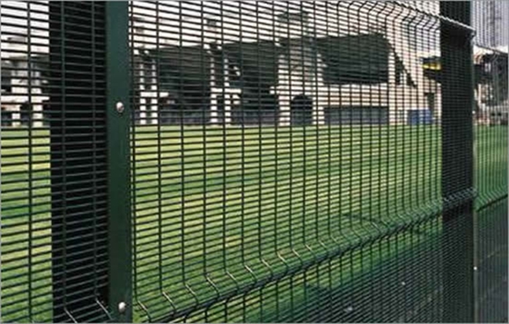 Gegalvaniseerd gespannen 358 mesh omheining poeder bekleed buitenkant
